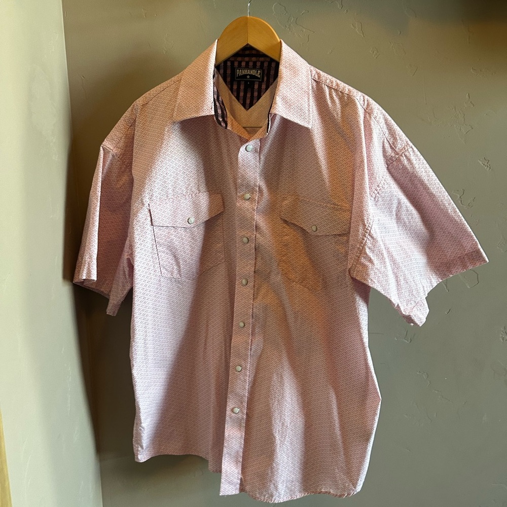 Panhandle Slim Pink Casual Button Down Shirt